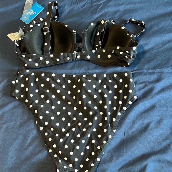 Cupshe Black and White Polka Dot Bikini - Picture 2 of 4